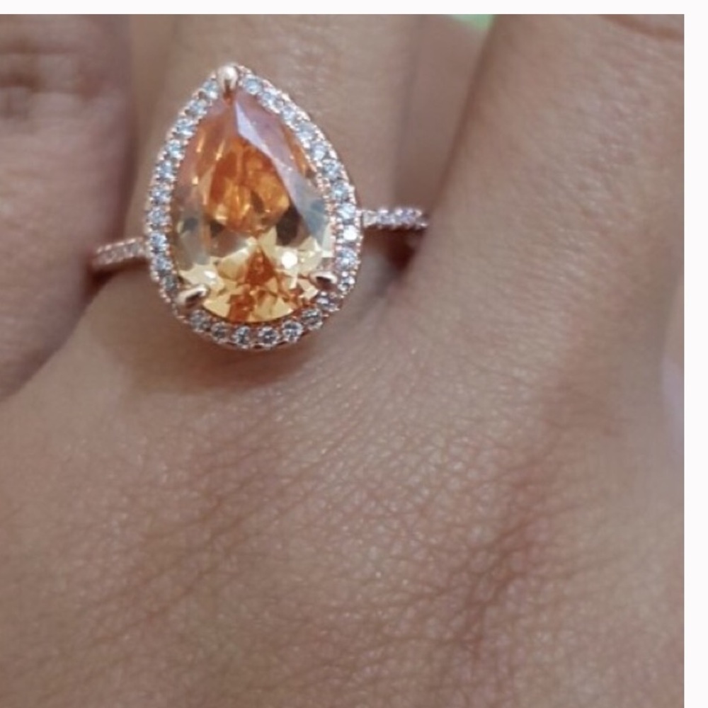🌺Rose Gold Morganite ring set - Picture 2 of 7